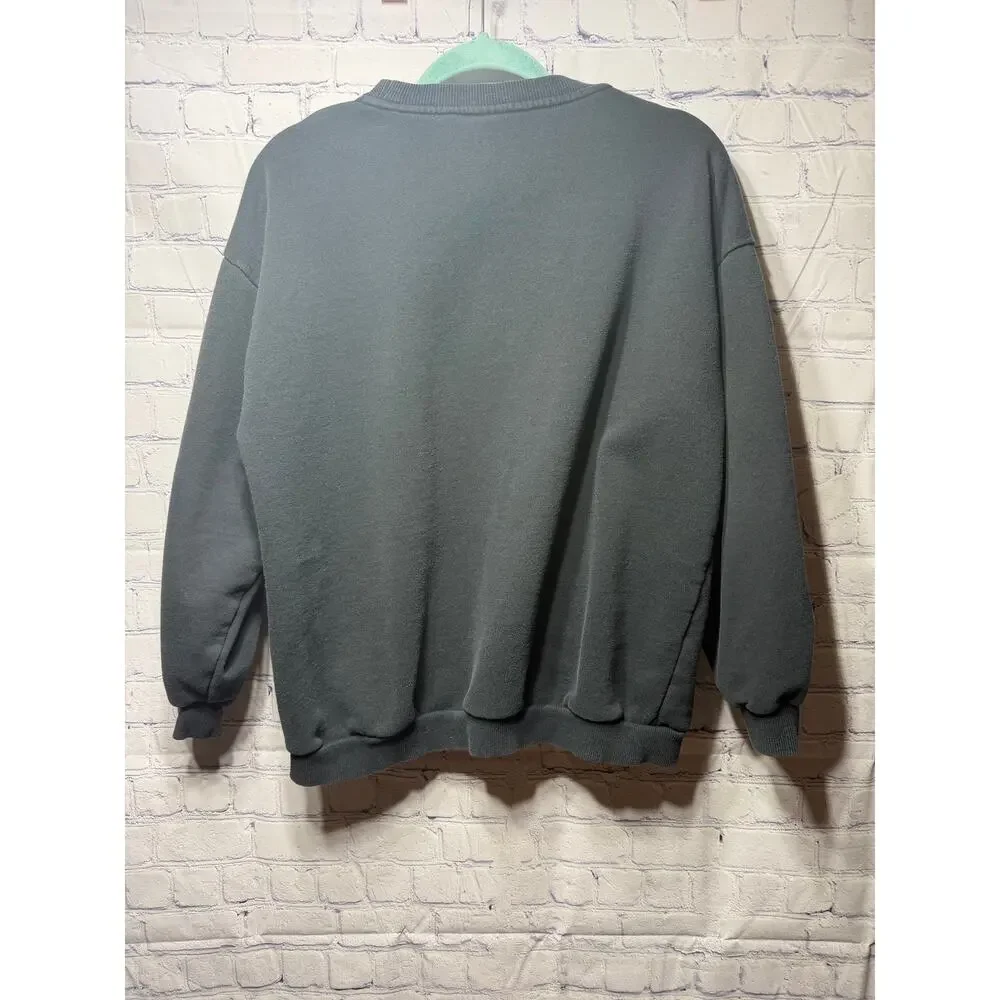 Nike Crewneck Pullover Sweatshirt Black Sz XL Casual Layer Gold Logo